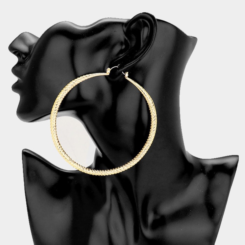 Oversize 14K Gold Filled Statement Hoop Earrings